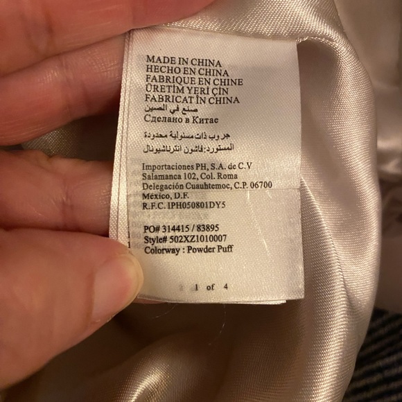 Bebe Ruffle Belted Duster Jacket | Color Powder Puff | Lightweight | Size Small - Picture 6 of 6